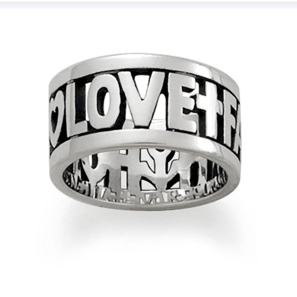 James Avery "Faith Hope & Love" Ring size 8